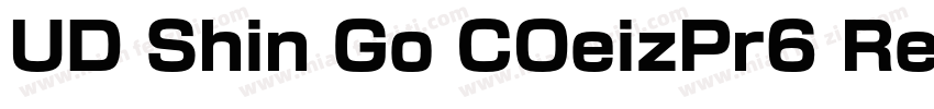 UD Shin Go COeizPr6 Reg字体转换